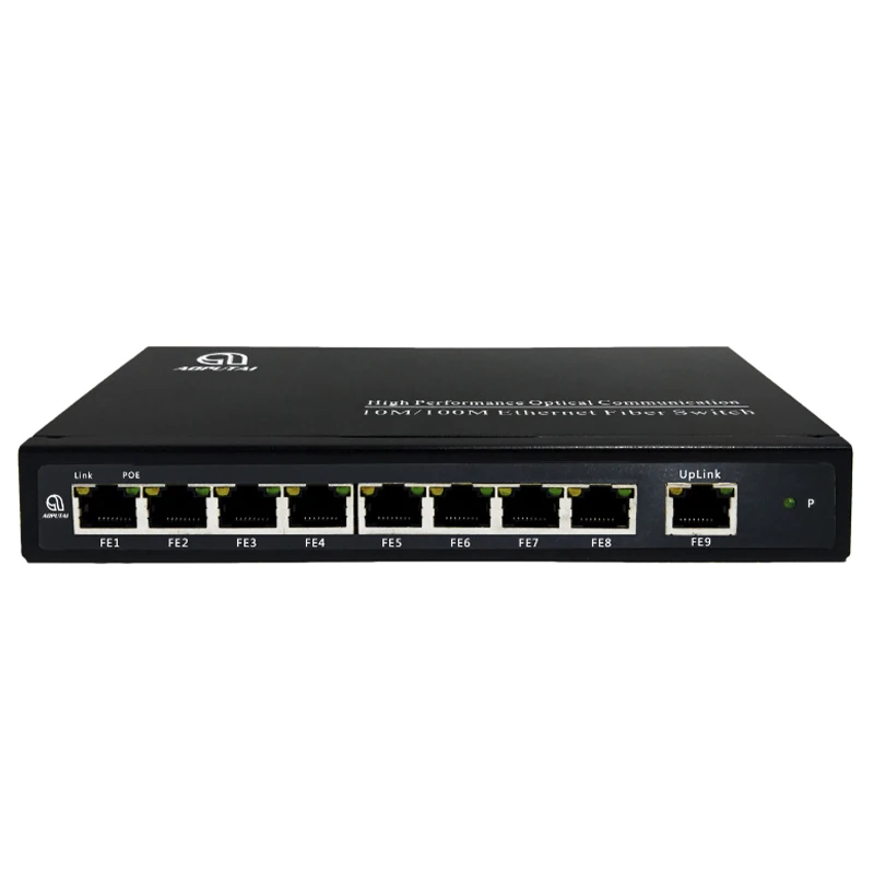 

9 100M ports PoE switch unmanaged 48V switch poe IEEE802.3af/at ethernet