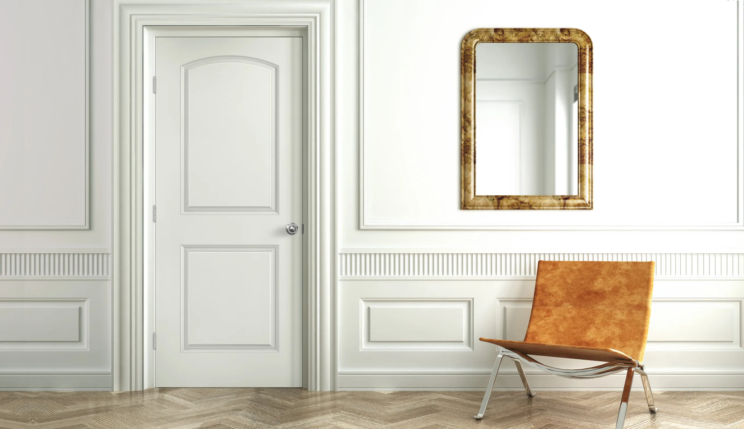 c & ycabinet定制公寓实木胶合板室内白漆漆平开门