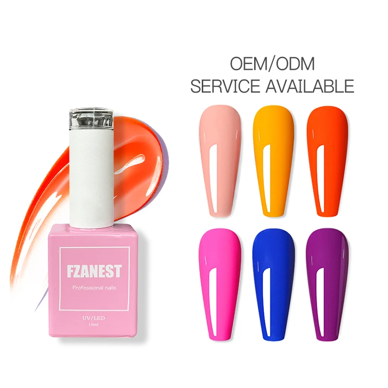 2023 FZANEST easy Color salon use low moq nail polish sets