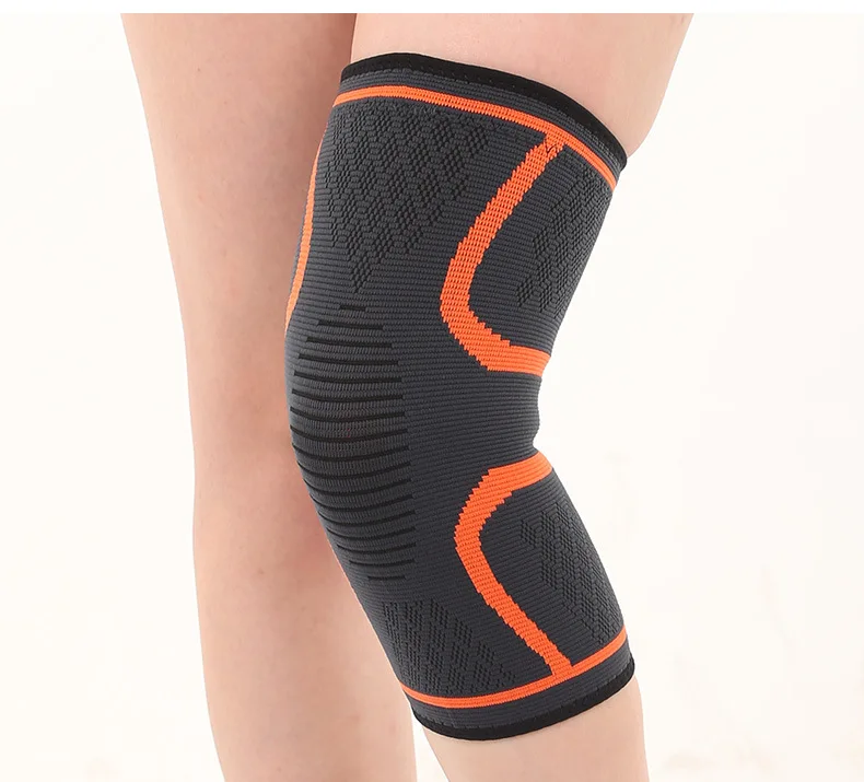 

2020 popular products Hot selling wholesale nylon knee sleeve compression support, Black, blue, red, green