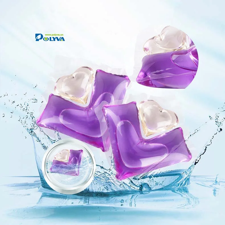 

Polyva laundry liquid gel capsules detergent wash pod