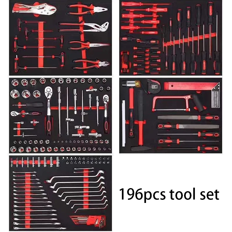 
tool cabinet trolley with hang tool sets 