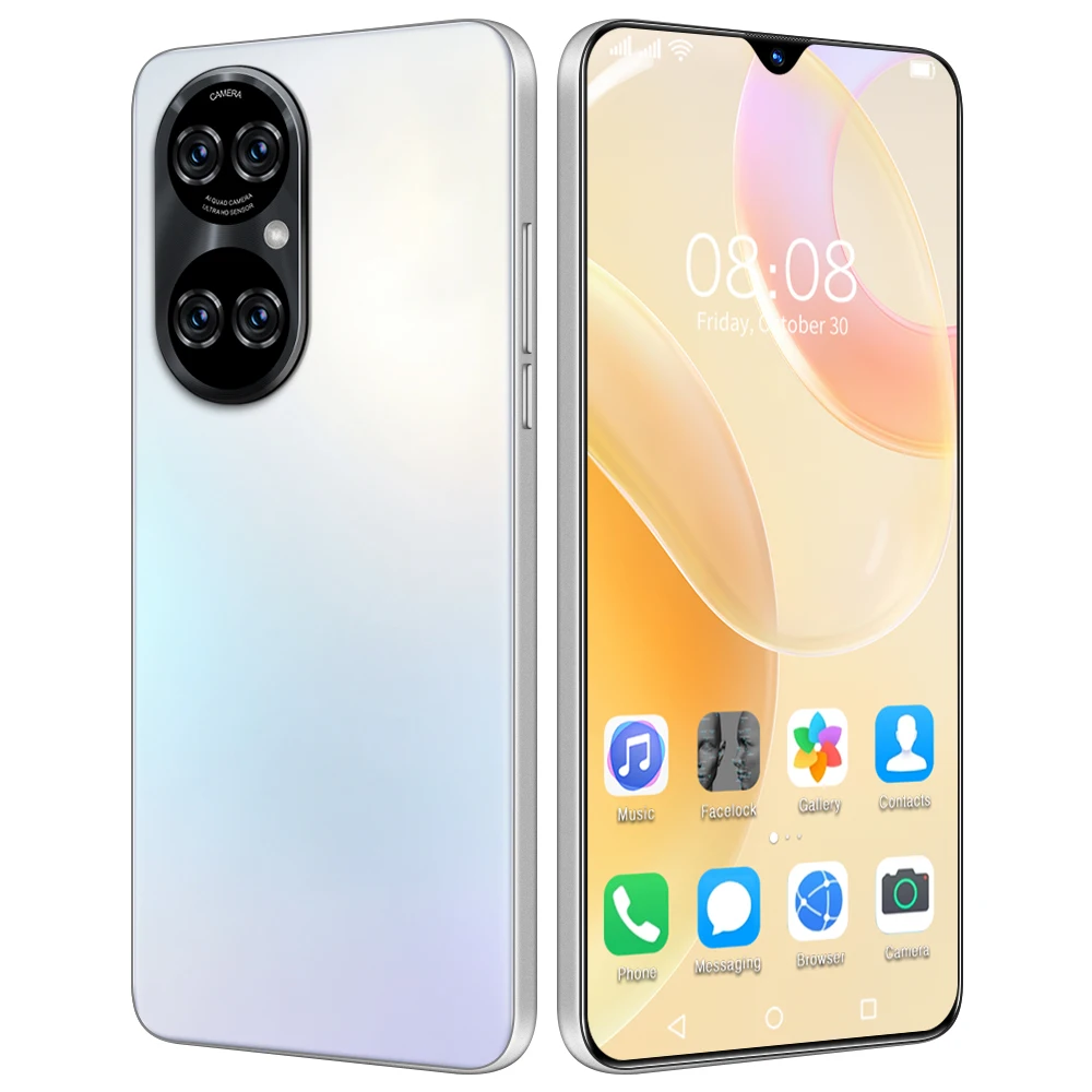 

Online android cell phone P50 Pro 6.7 inch 8+256GB Global android unlocked mobile phones, Black, green, white