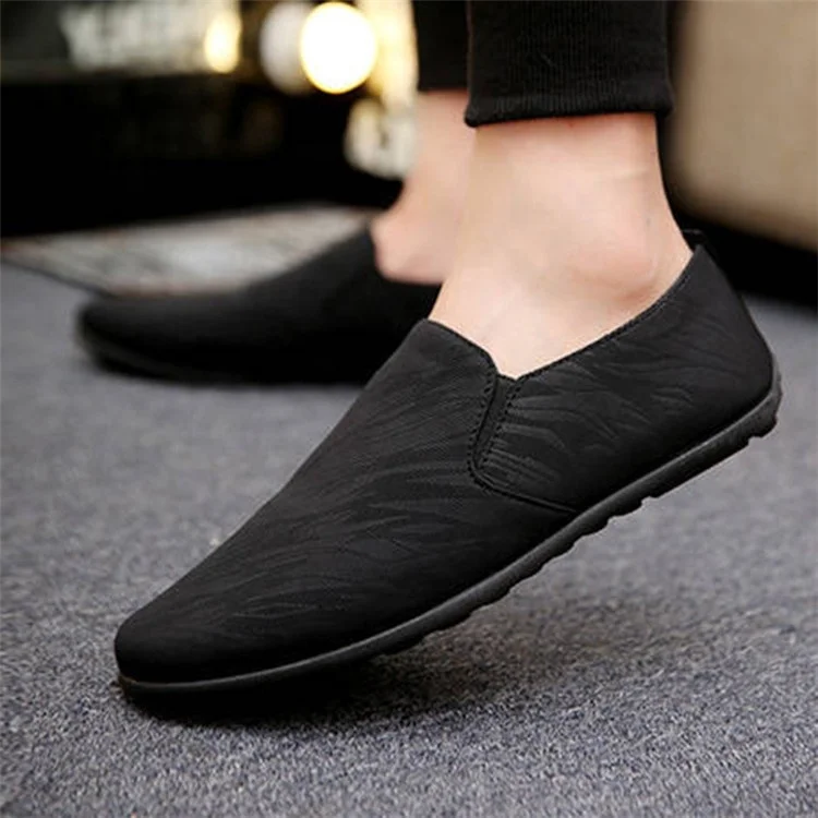 

Fashion Mans Shoes Breathable Men Flat Casual Lazy Shoes Slip-on Loafers Peas Shoes, As required