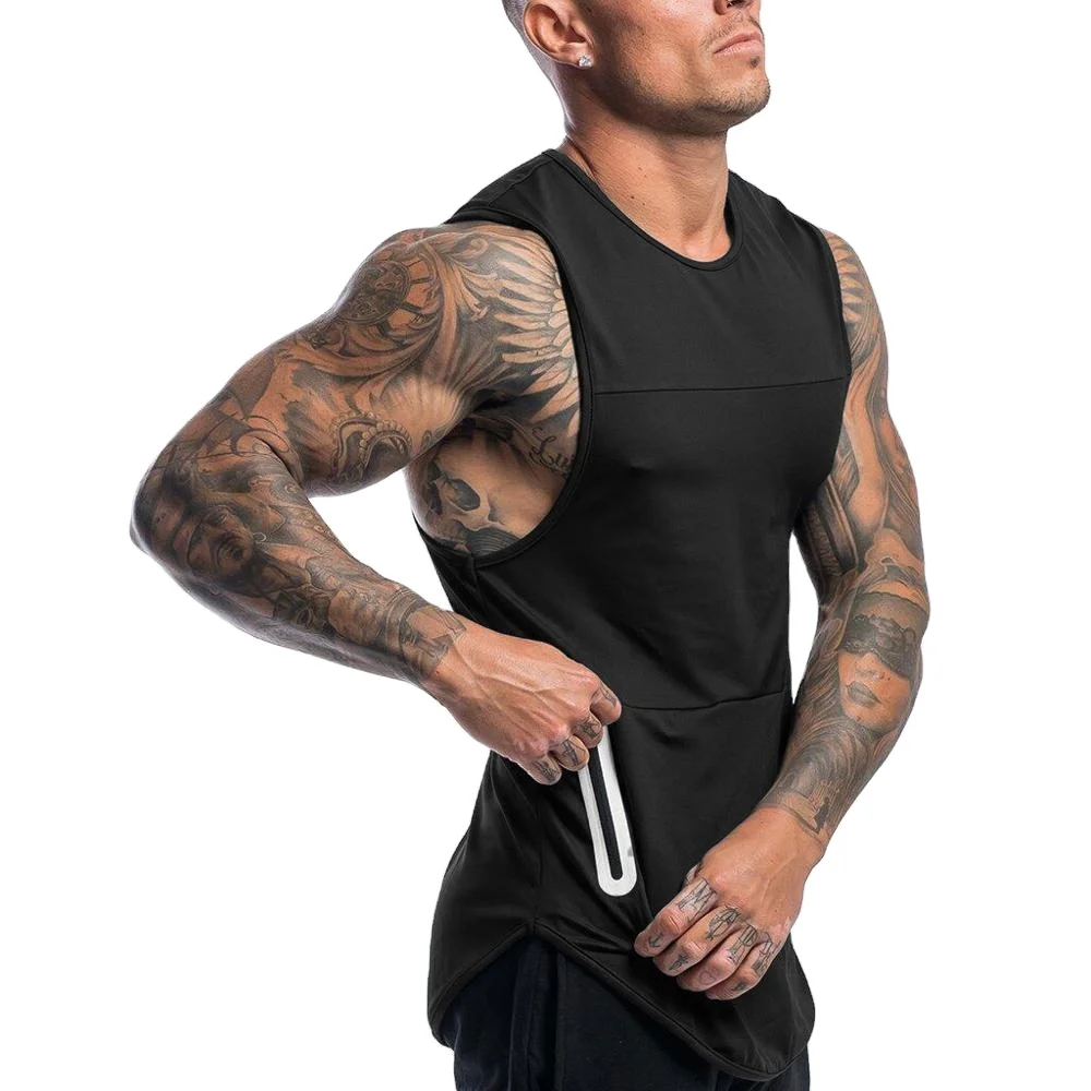 

Summer Sleeveless Sport Running T shirt Loose Training Workout Sport Tank Top