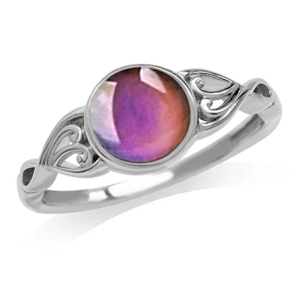 

Fine Jewelry Mood Ring Color Change Emotion Feeling Mood Ring Changeable Band Color Changing Temperature Ring, Multicolor