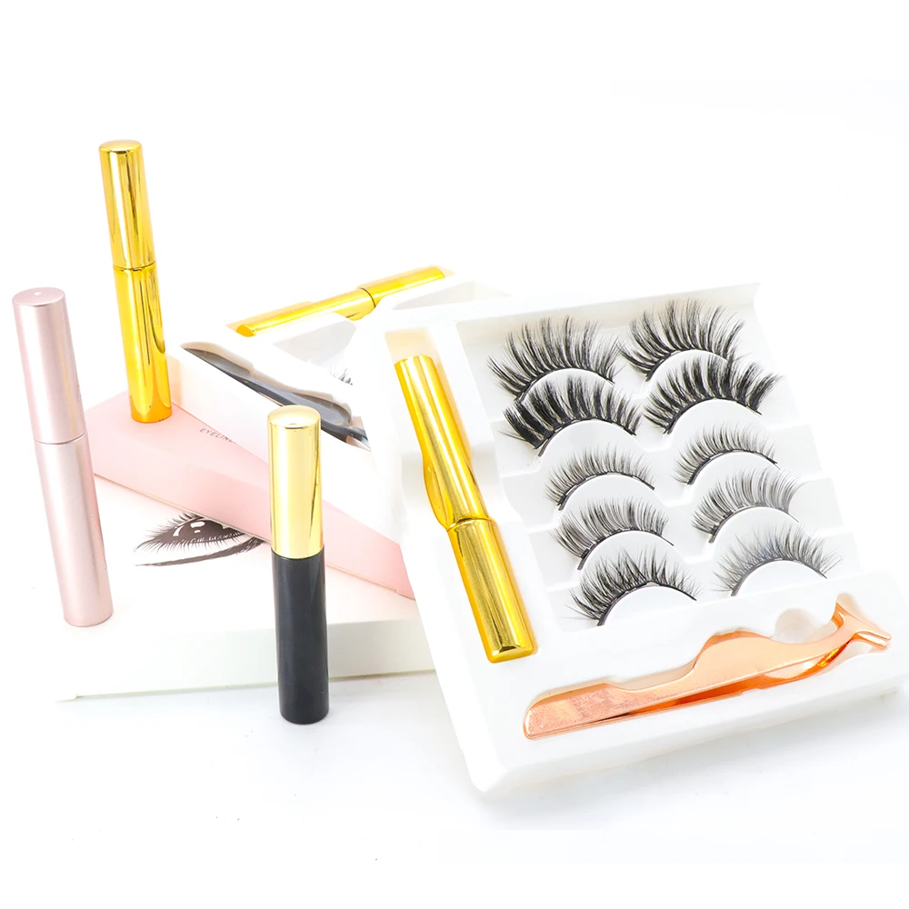 
Inice New OEM custom packaging box magnetic lash liquid magnetic eyelash eyeliner 