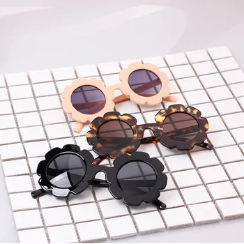 

Vintage Girls Sun Glasses Flower Gafas Baby Children Kids Sunglasses