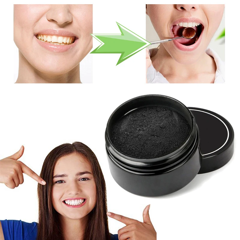 

Natural Activated Charcoal Tooth Whitening Beauty Personal Care Oral Hyiene Charcoal Powder, Black