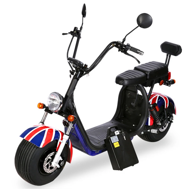 

China EEC COC high quality 60V12A Removable single lithium battery New e electric scooter citycoco for sale