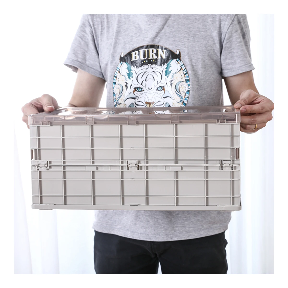 

Newest Design Hot Selling durable plastic storage box foldable storage box, Customized color