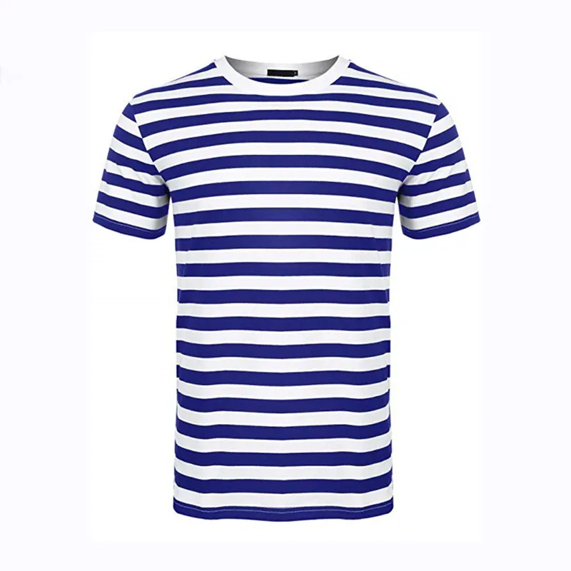 

Hot Selling Clothes Men 100% Cotton Colorful Custom Tshirt Embroidered Stripe T Shirt, Stock color /custom color