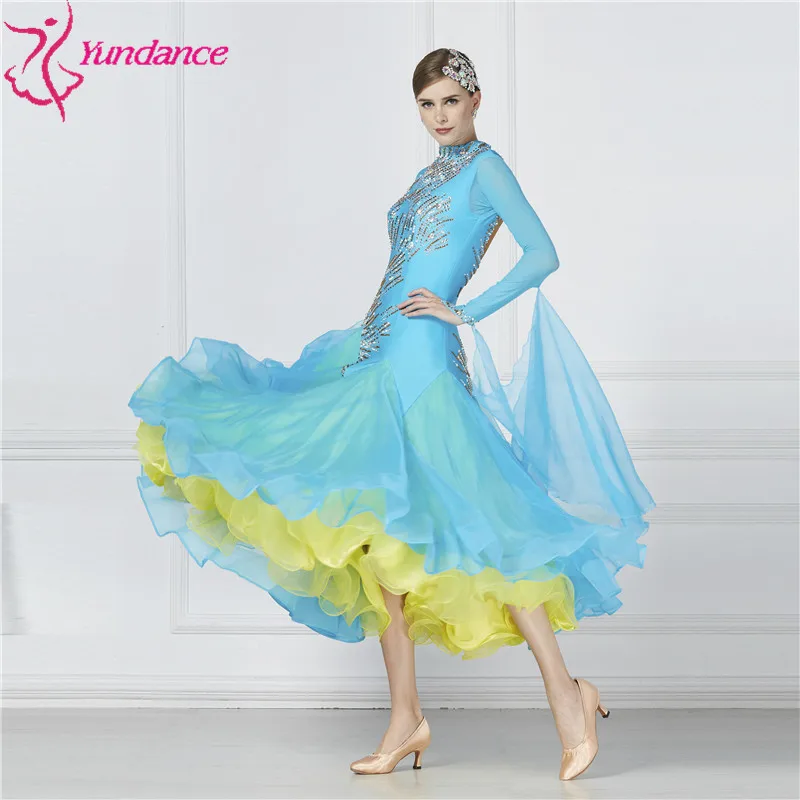 BFBSMZD Ballroom Dance Dresses mesh Long Sleeves India | Ubuy