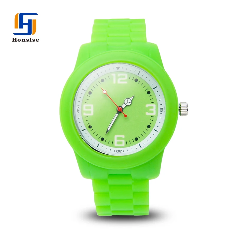 

Custom Candy Silicone Non-slip Design Watch Bands pc21 Quartz Watches