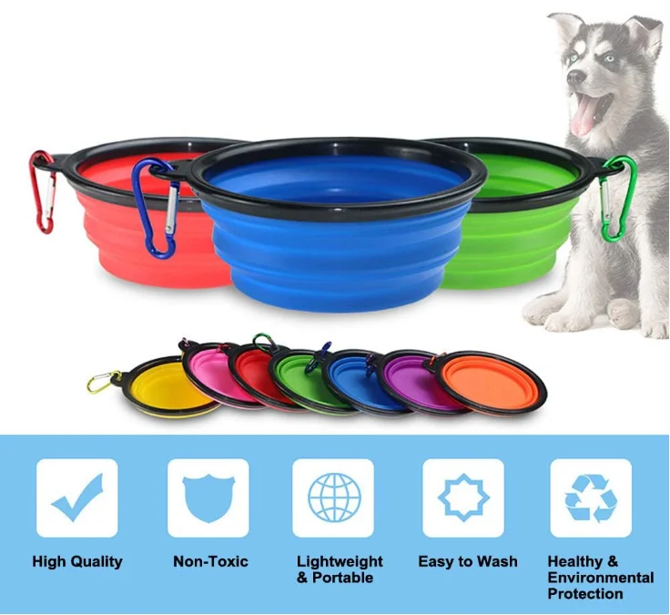 450ml Portable Pets Silicone Bowls Travel Collapsible Dog Bowl Buy