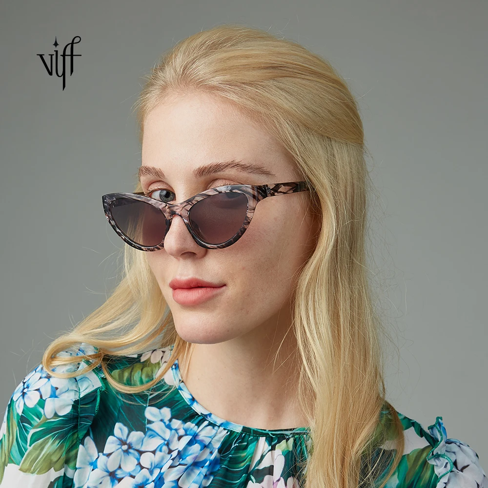 

VIFF HP19099 Plastic Frame Cateye Quality Women Sunglasses
