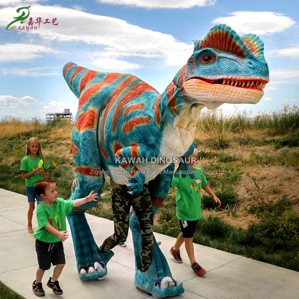 

Dino Park Show Life Size Adult Dinosaur Costume Walking Realistic Dinosaur Costume for Sale