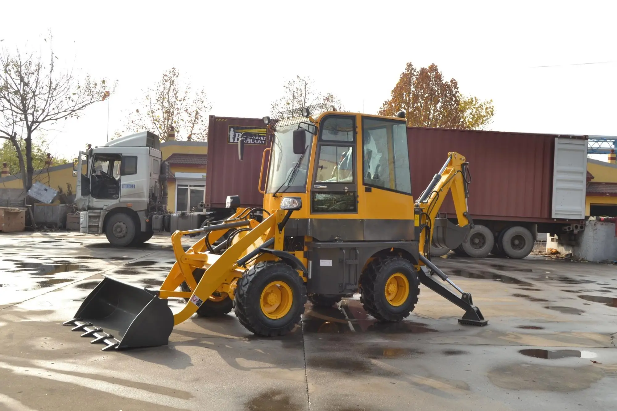 Cheap Tractor Backhoe Loader/4x4 Tractors With Front End Loaders