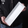 Modern simple high quality tableware cheap glazed porcelain plates 13 inch ceramic rectangle tray