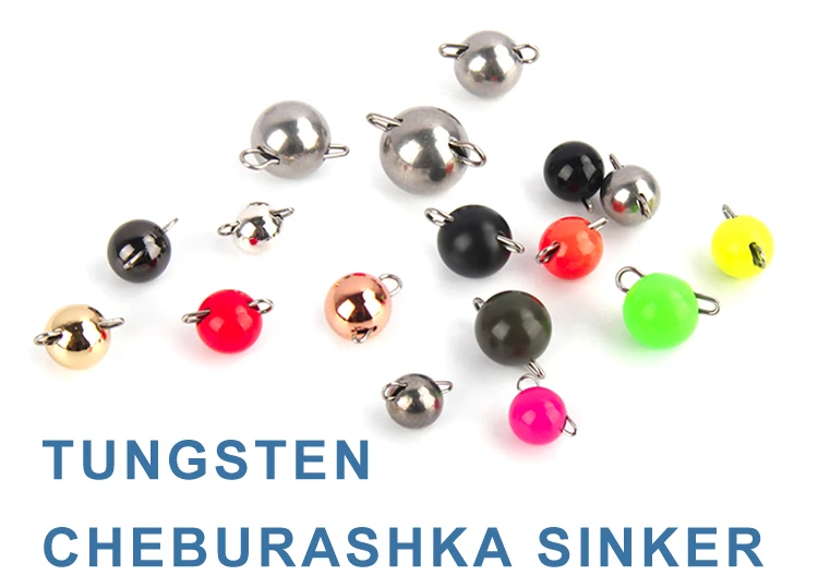 MUUNN 30 Tungsten cheburashka Sinker Kit, Flexi Jig Head Ball Drop