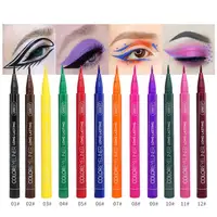 

Manufacturer Waterproof Makeup NEON Liquid Eyeliner 12 Colors Cosmetics Delineador De Ojos Eyeliner Pen