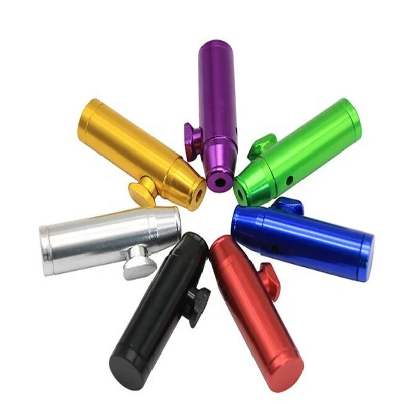 

Mini Metal Portable Smoking Pipe Colorful Pocket Smoking Accessories, Random