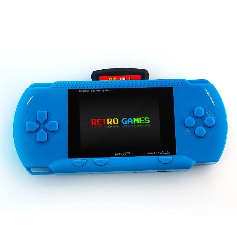 

Portable Handheld 16 bit 2.8 inch LCD Screen Mini Video Game Console with Game Cards PVP Retro Game, Dark blue/green/blue/black/red