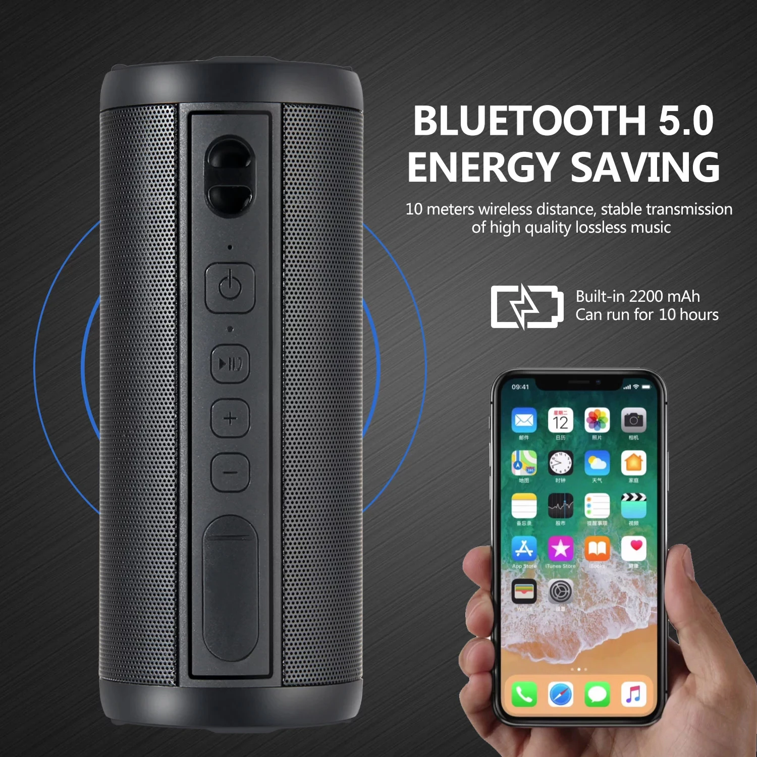 OEM Wholesale IPX7 waterproof shower bluetooth speaker portable outdoor good bass sound wireless beautiful speaker - ANKUX.COM