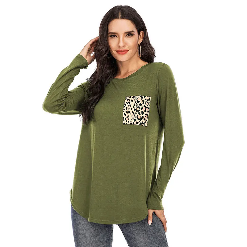 

Black Cotton Fashion Pullover Long Women's Casual Tops Casual Designs