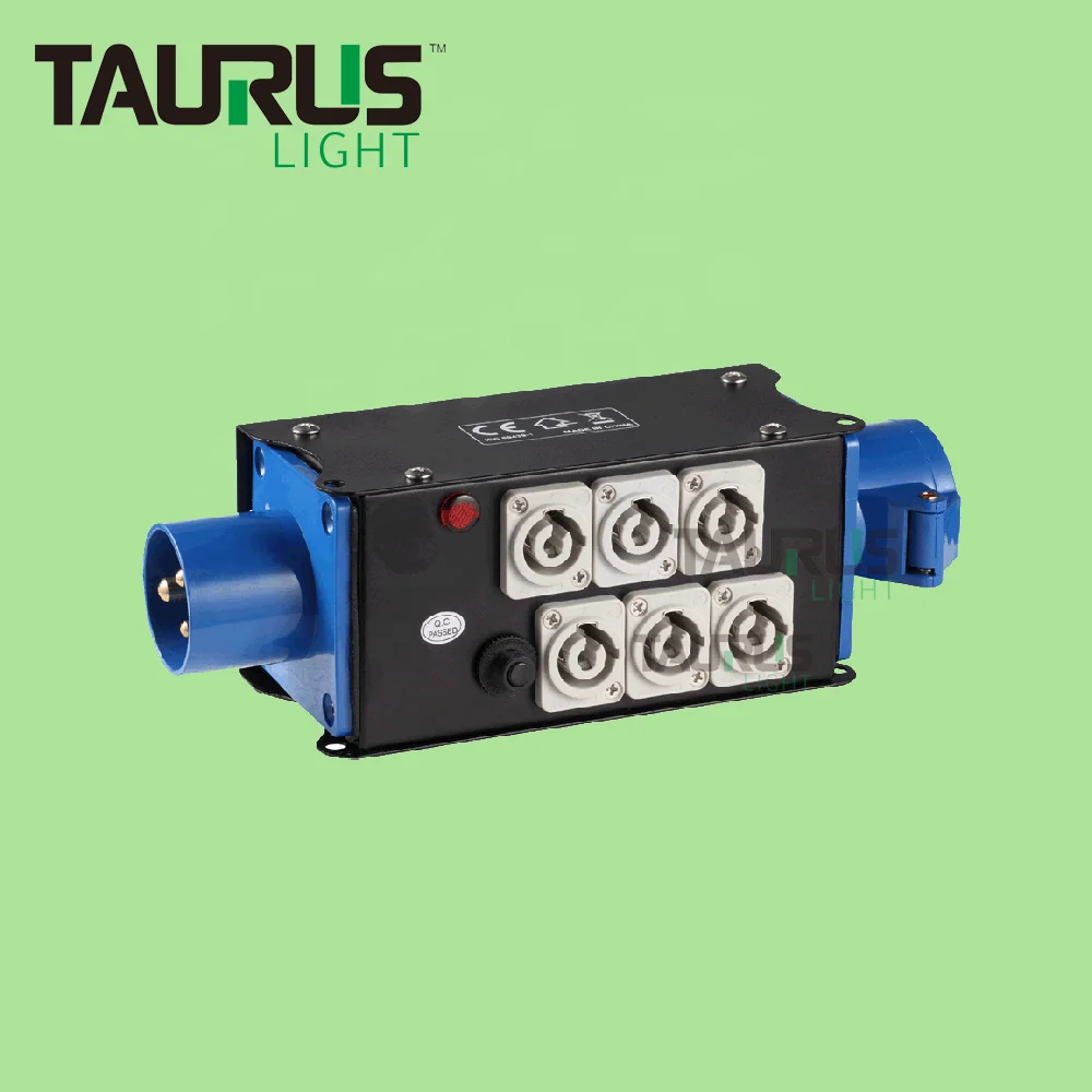 Stage Lighting Audio Powercon Distribution Box For Light And Sound