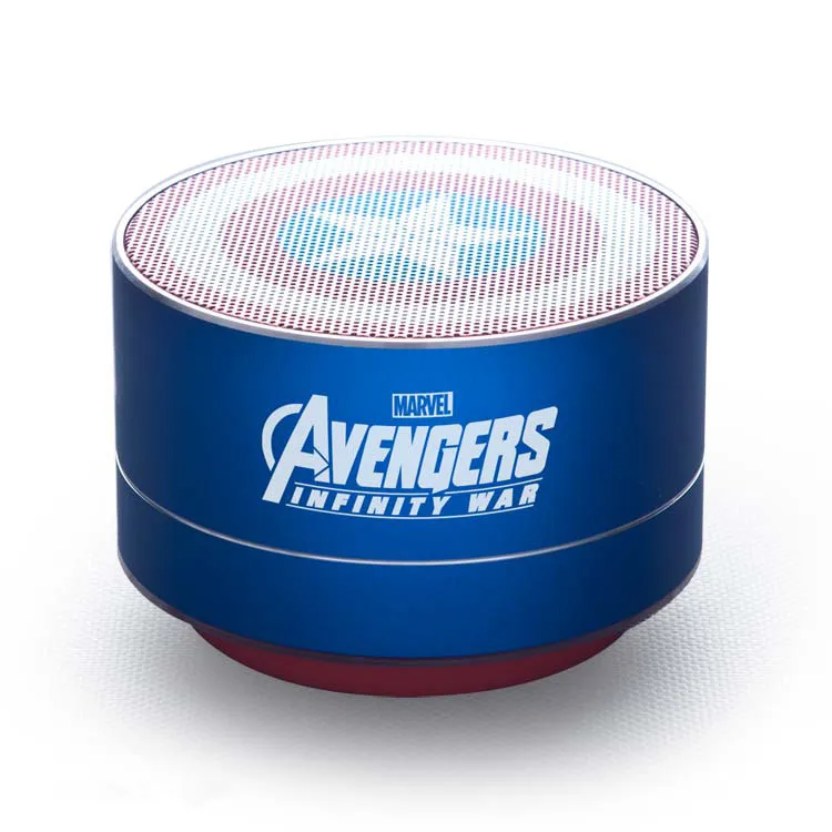 

Original Marvel Wireless Blutooth Speaker Iron Man BT 5 American Captain Car Subwoofer Brands Bass Computer Card Mini Speaker