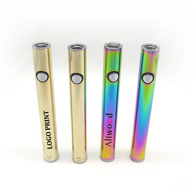 510 cartridge  ego slim battery gold  adjustable vape pen electronic cigarette battery