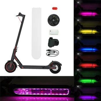 

Blue tooth Control Smart Color LED Strip Flashlight Bar Lamp For M365 Pro Electric Scooter Skateboard Night Safety Light