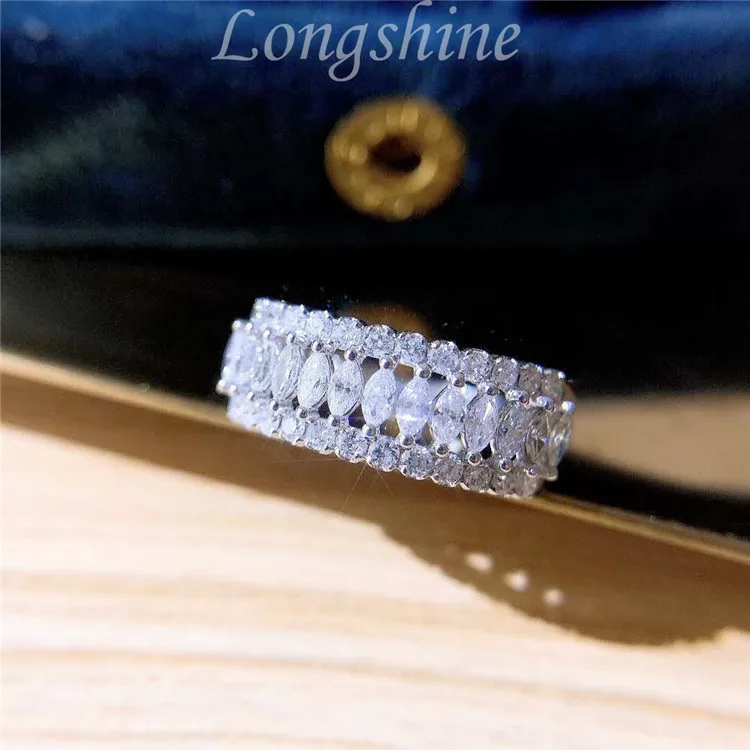 

Hot Sale Fine Jewelry Elegance Engagement White Gold Ring Diamond 18K Gold Wedding Ring