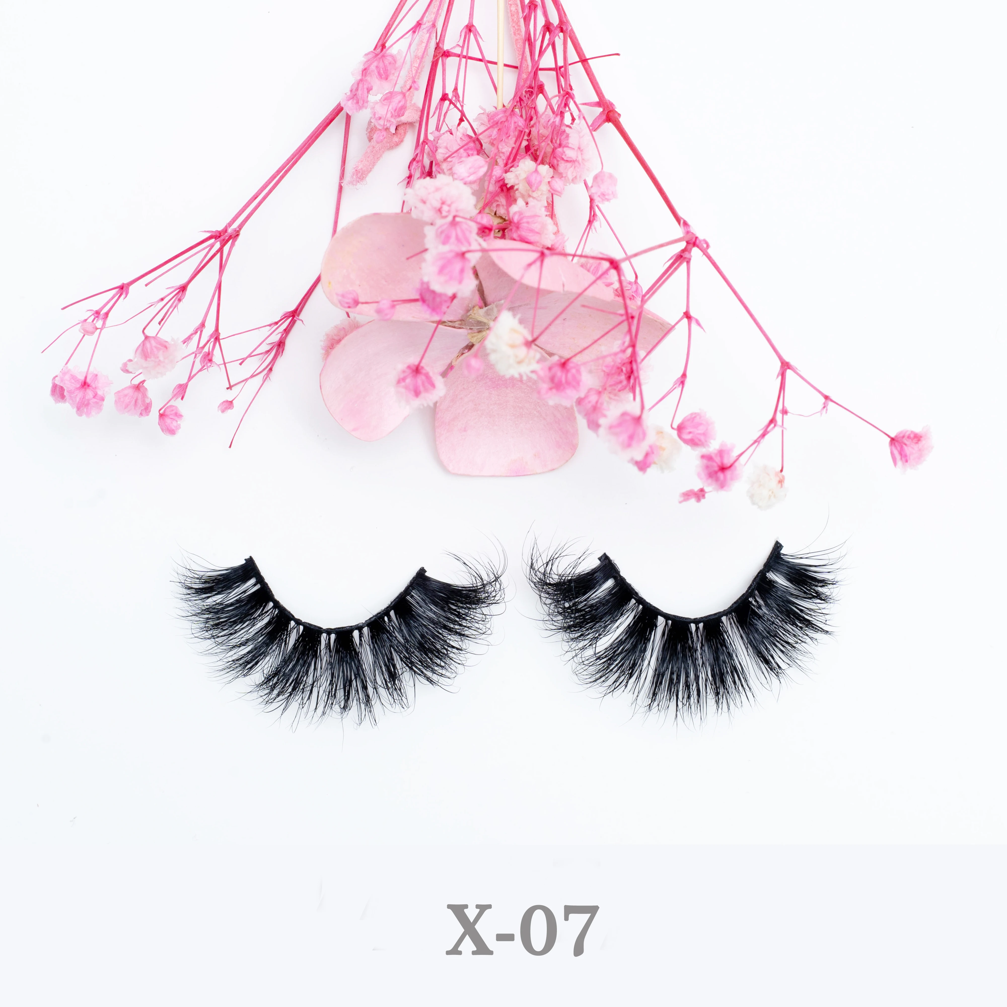 

wholesale bulk vendor 3d natural long mink eyelashes custom own brand, Black color