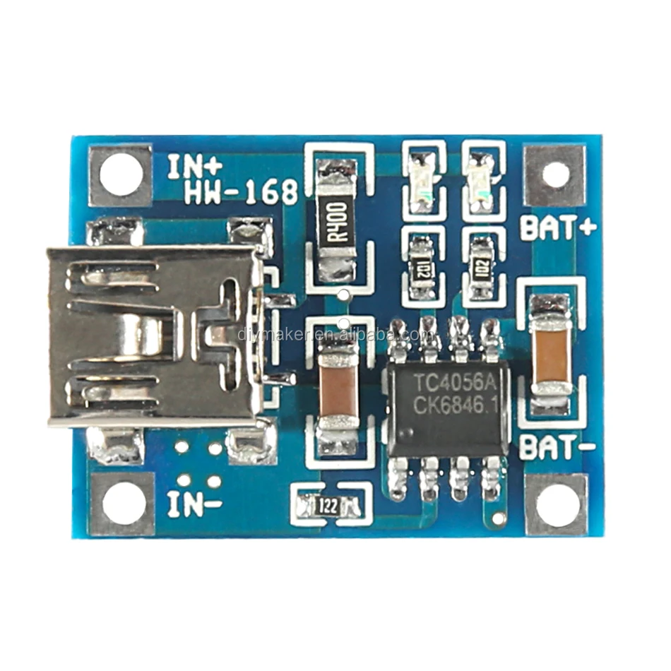 Tp4056 Mini Usb Lipo Battery Charging Board 1a Lithium Battery Charger