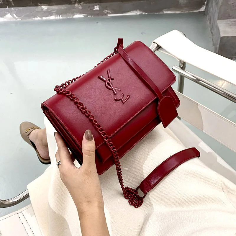 

Fashion brand New Arrival Luxury Good Ladies Fashion chains PU Leather brand HandBag For female, Customizable