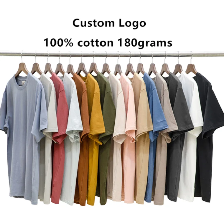 

wholesale Oem T-shirts, In bulk unisex custom letter printing 100% organic cotton plus over size blank Plain men's T shirts