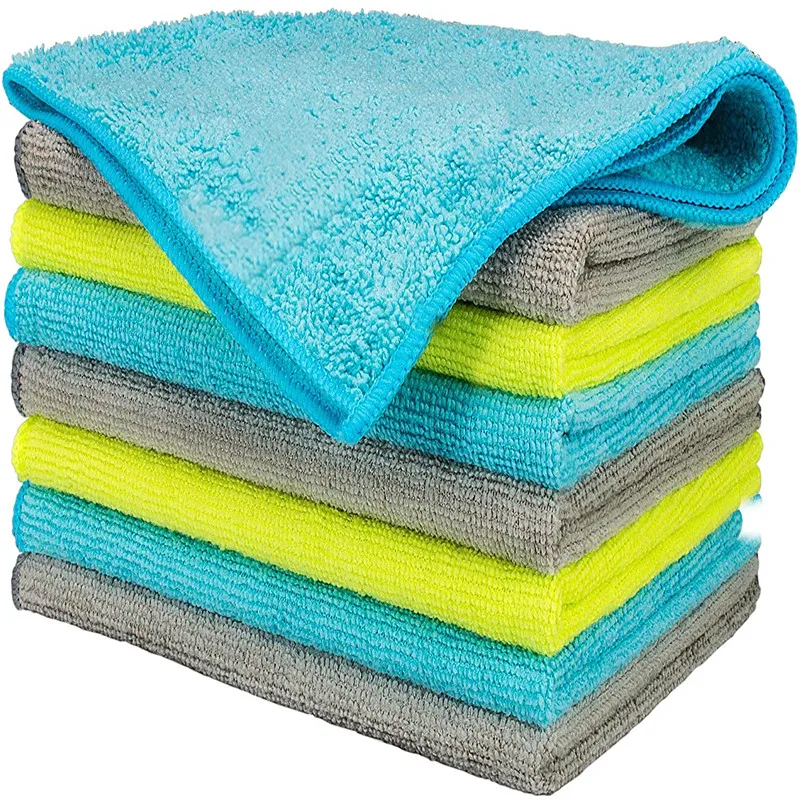 

40*40cm Microfiber Window Glass Stainless Steel Polishing Cleaning Cloth