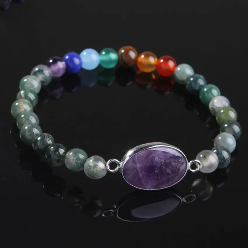 

2021 Pure Natural Aventurine Stone Bead Bracelet , Big Gemstone Bead Stretch bracelets Natural crystal Hand char