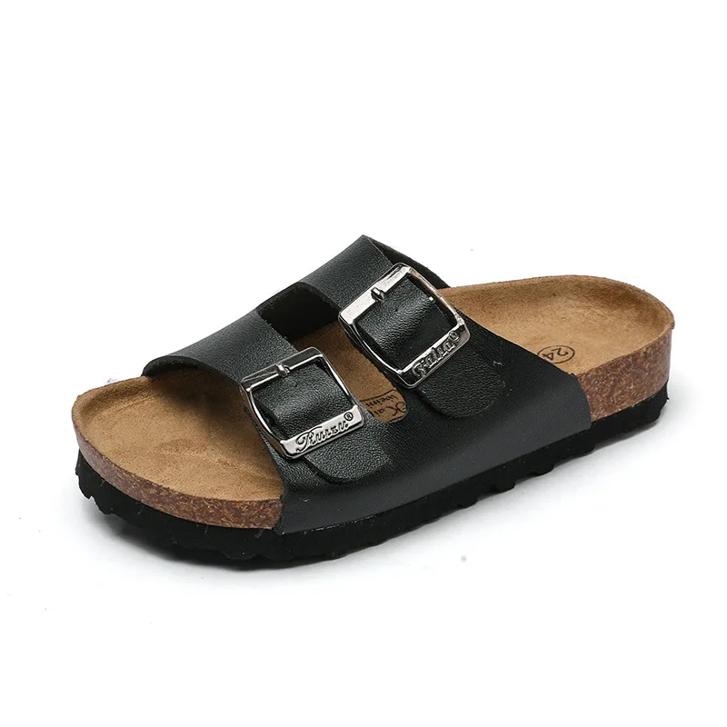 

Hot Popular Summer New Style Cork Slippers Fashion Wholesale Slippers With Double Ring Button, As picture