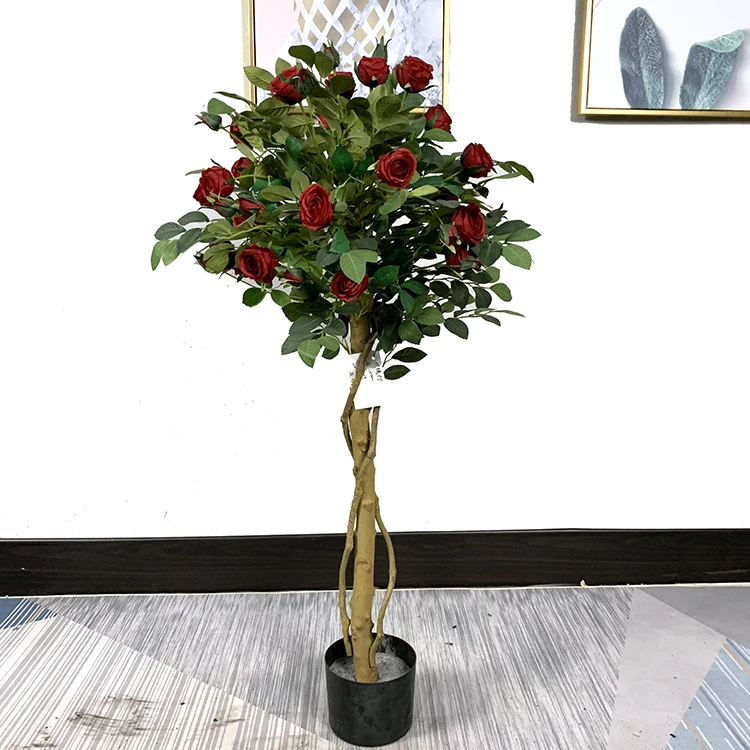 Garden Decoration Rose Flower Tree Artificial Rose Tree Buy