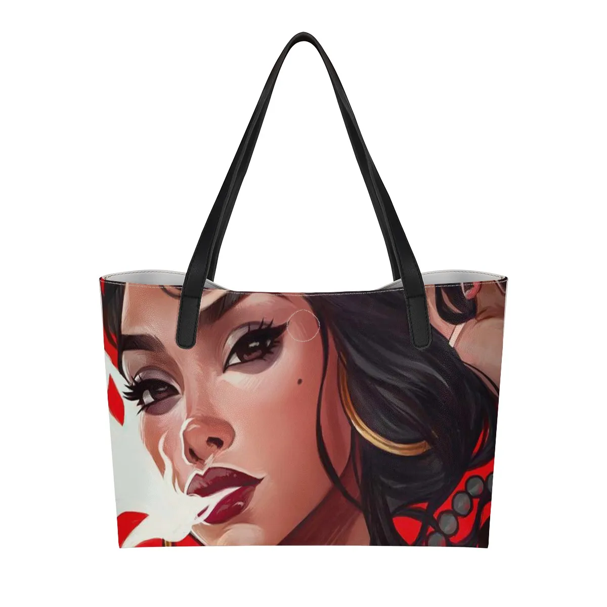 

Shopping Bag Custom Logo Ladies Trending Carry Bag Shopping Cute Girl Art Print Customized Shopping Bag With Logo Print, Customized color