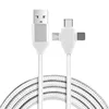 1.8m Length Multi Charging Cable 3 in 1 Fast Charger Type C Micro Usb Cable 8pin Cable