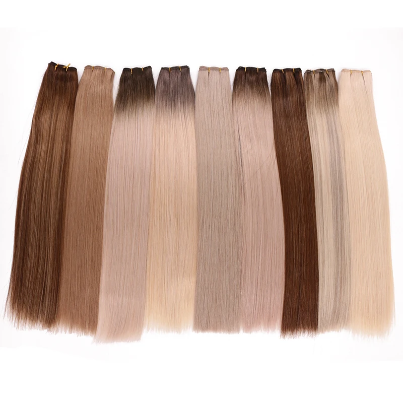

Russian Blonde Human Double Drawn Hair Weft Extensions