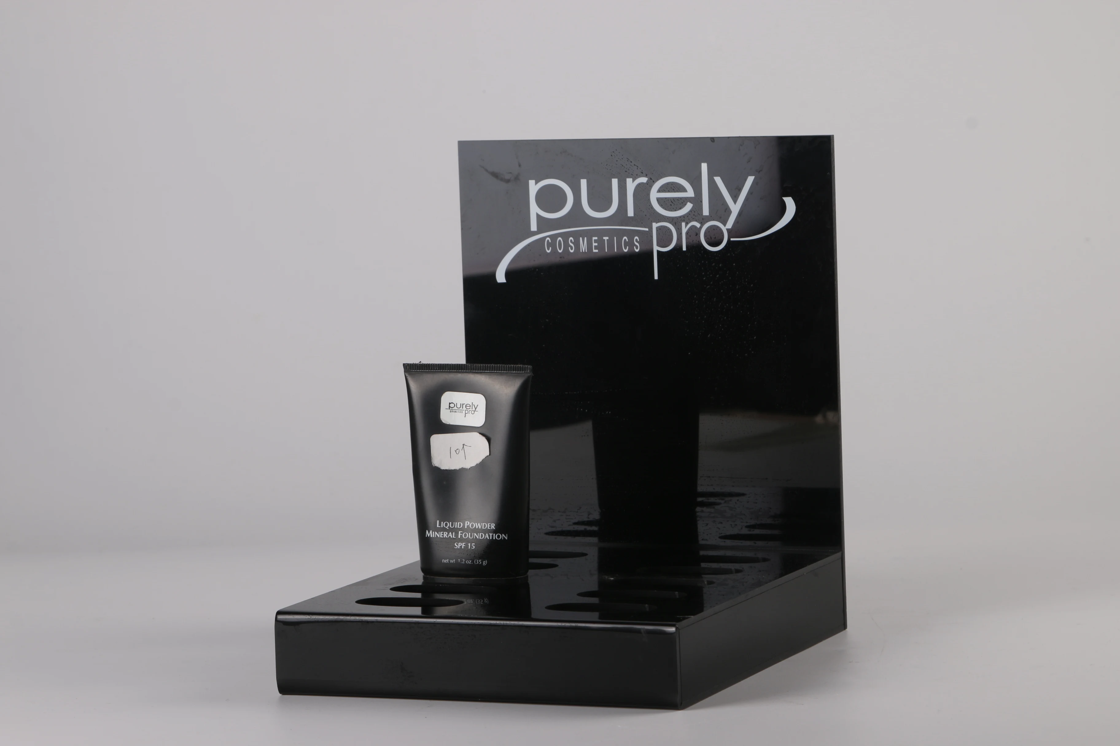 Promotion Perspex Cosmetic Display Stands Counter Top Shampoo Rack