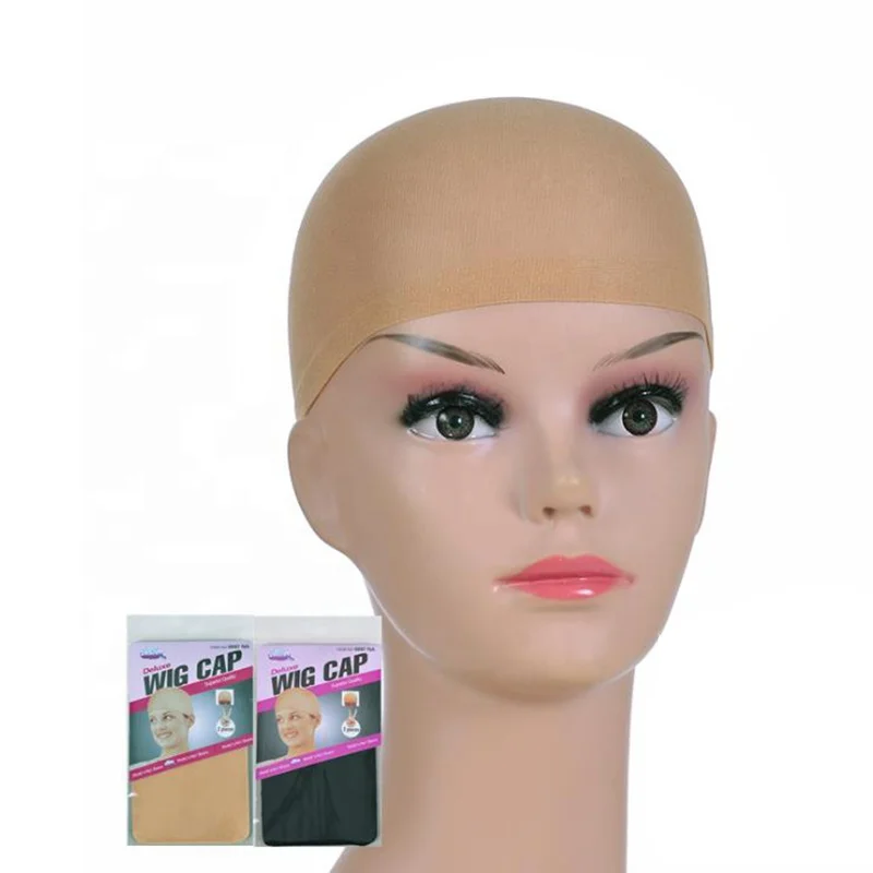 

Stretchable unisex hair net brown black full wig cap dome silk human hair wig cap for making wigs