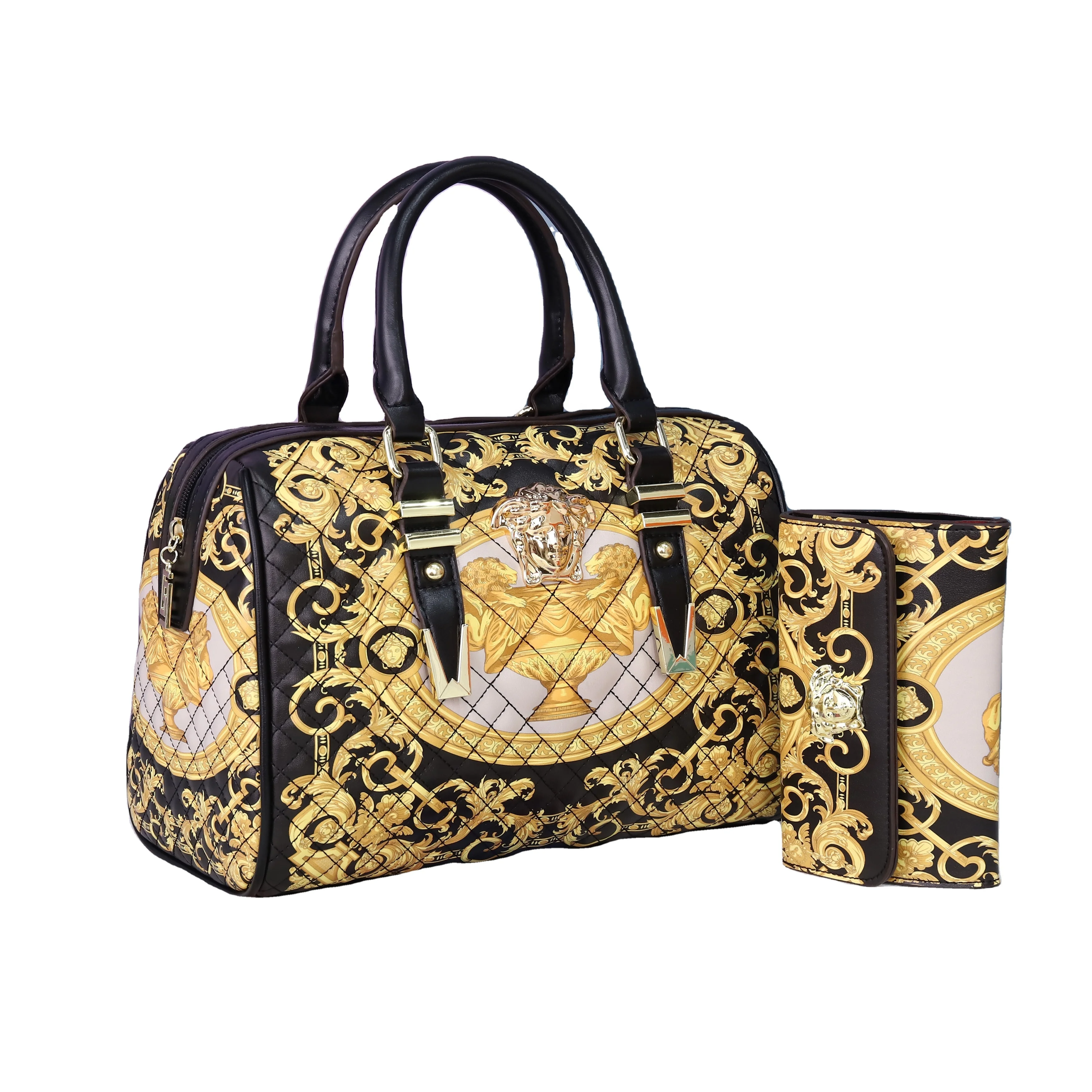 

Wholesale hot selling handbags for women colorful printing ladies bags large capacity pillow female bags for set of two 32 cm