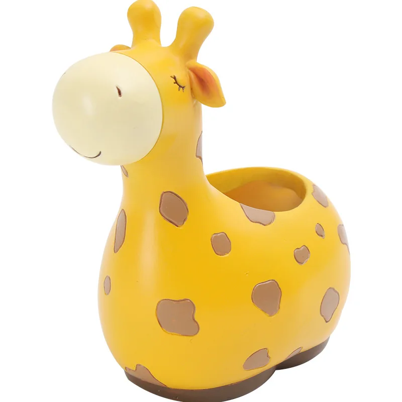 

Creative Desktop Small Resin Plant Pot Office Home Deocrative Table Plant Pot Vase Character Design Cute Animal Plant Pot, Picture