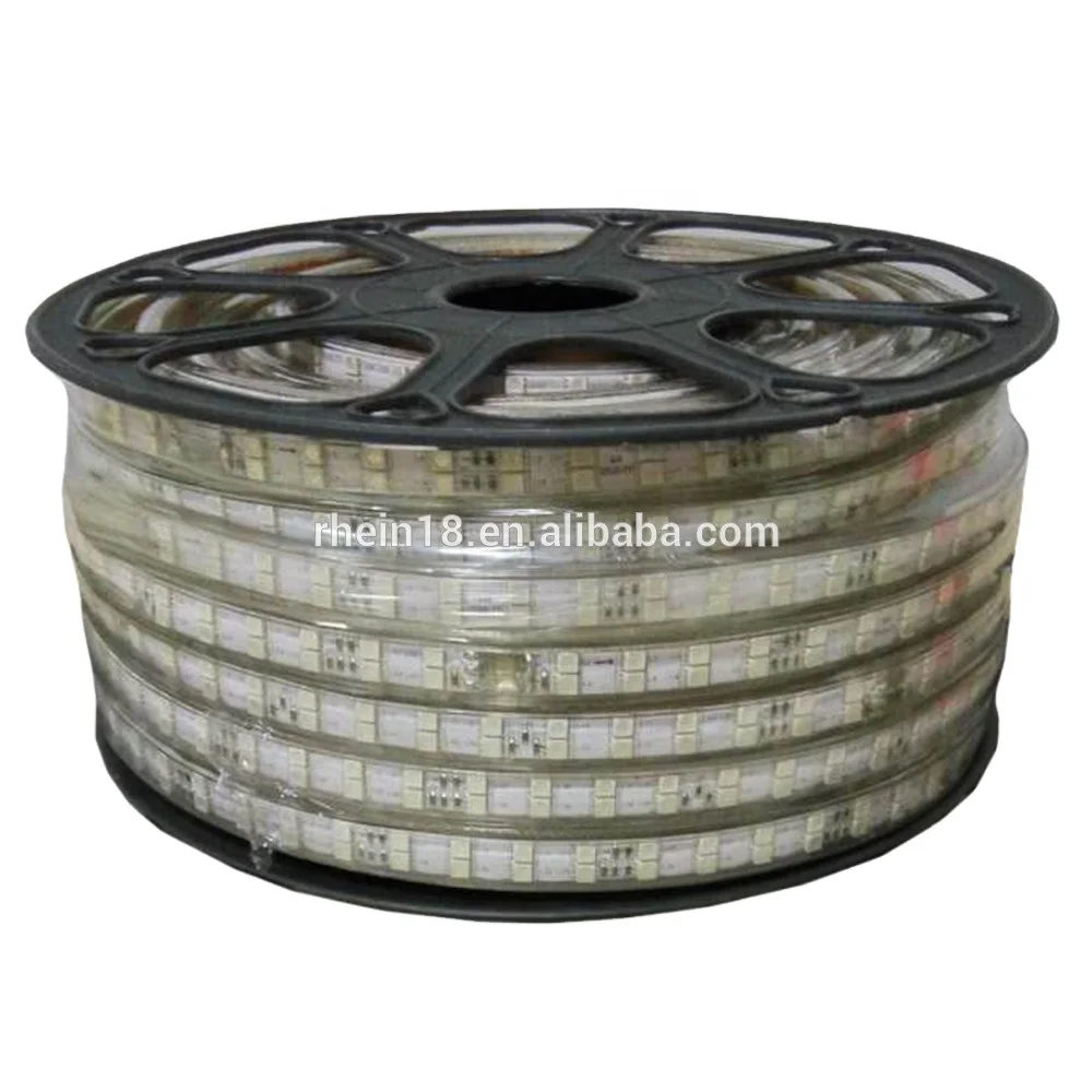 Alibaba Best Price Waterproof IP65 High Voltage 110 v 220 volt 60led/m 5050 RGBW LED Strip